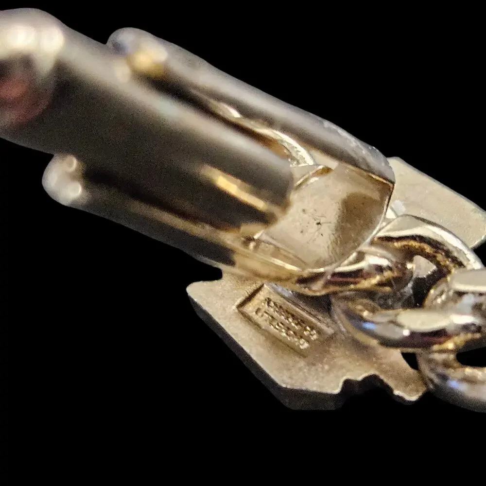 Krementz Gold Tone Engine Turned Cufflinks & Tie Clip Set Vintage Jewelry